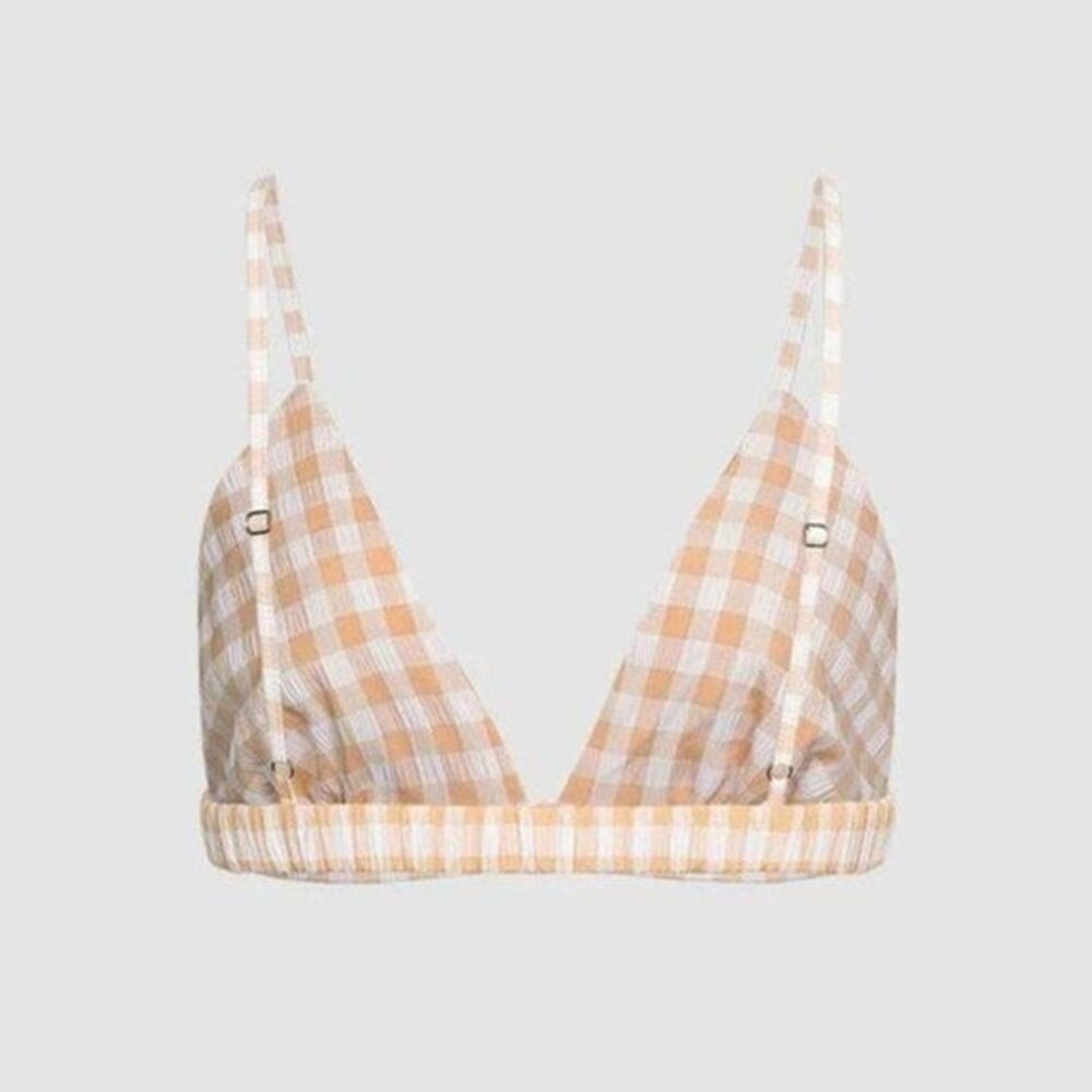 Micas Checked Print Bra Top And Skirt Set Size M - Picture 10 of 13